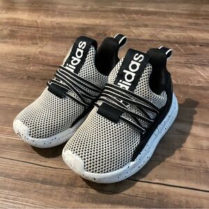 Toddler Boy Adidas Black and White Sneakers